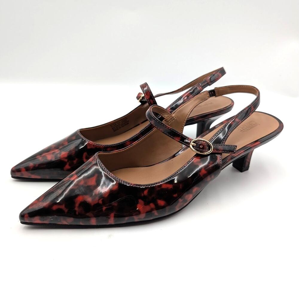 Nordstrom Rack Randa Slingback Pump Women's Brown Tortoise Size US9.5M EU39.5